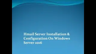 Hmail Server Installation Configuration Step By Step