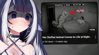 Shylily reacts to a Scary Video: Her Stuffed Animal Comes to Life at Night..