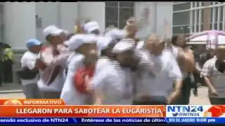 Seguidores de oficialismo interrumpieron celebración de la eucaristía en la Basílica de Santa Teresa