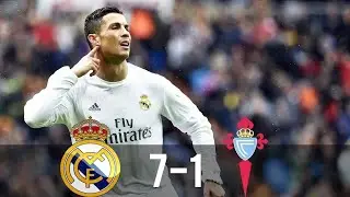 Real Madrid vs Celta Vigo 7-1 - All Goals & Extended Highlights - La Liga 05/03/2016 HD