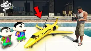 GTA 5 : Franklin Shinchan & Pinchan Buying Mini RC Plane GTA 5 !