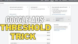 Google Ads threshold Trick 2024 | $500 Google Ads threshold Method