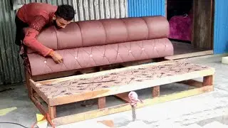 How to make 53 Lather sofa set measurements 3 seater lather sofa making in 2023