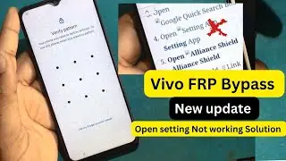 Vivo verify Patten After Hard Reset | Update Tutorial ||  FRP Bypass Setting Not Working Solution