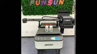 Bottle Printing by FUNSUN A1 Size UV Printer