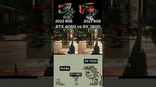 RTX 4060 vs RX 7600 