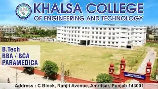 Khalsa College Of Engineering and technology Amritsar Punjab vlog video|| #universitylife #amritsar