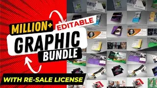 Million+ Editable Graphic Template with Resale License