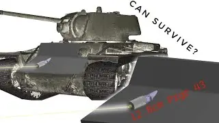 Maus 12.8cm vs KV-1 Armor | Armor Penetration Simulation