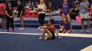 Thi Nguyen 1st Place Floor Aloha Gymfest 2019 Wildfire Gymnast Level 8
