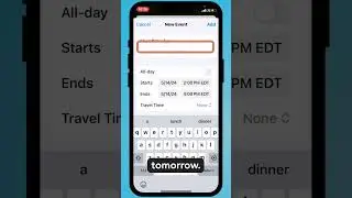 Create a Calendar Event From a Text Message on your iPhone