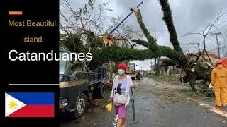 Catanduanes, Bicol Region, Luzon, Philippines, beautiful tourist island with Tropical Cyclone Goni