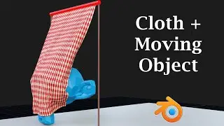 Cloth Interaction With Moving Objects In Blender | Collision Between Cloth & Moving Objects