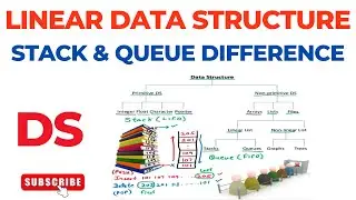 Linear DS – Stack vs Queue (Difference) |  Classification of DS | Data Structures