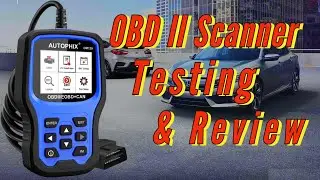 AUTOPHIX OM129 OBDII Code Reader Scanner & Battery Tester Demonstration & Review