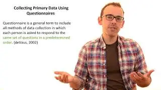 5.4 Collecting Primary Data Using Questionnaires