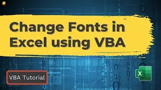 How to use VBA Font Object in Excel