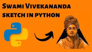 Swami Vivekananda drawing using Python | National Youth Day |