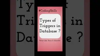 Types of Triggers in Database | Coding Skills
