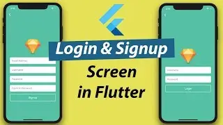 Login & Singup Screen Layout Design in Flutter | Flutter UI Tutorial