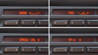 BMW Business CD Radio advanced settings in hidden menu