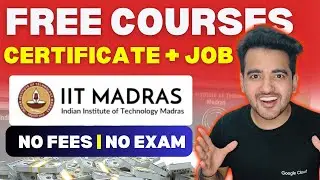 IIT Madras launches FREE IT Training Courses For College Students | Free Courses & Certificates