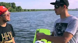 3. Вейкборд. Nollie start на реверсивной лебедке(we-wake.ru)
