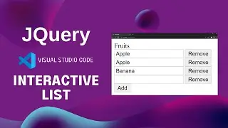 Web Development: JQuery - add and remove components from list