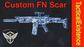 Custom FN Scar 16 SBR In Dark Multicam