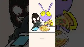 Pizza is Safe!😊but iPhone is...😱The Amazing Digital Circus Jax Funny Animation #shrots #animation