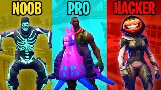 NOOB vs PRO vs HACKER - Fortnite Battle Royale (Season 6)
