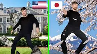 MrBeast Rizz Meme USA vs Japan