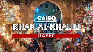 🇪🇬 Cairo, Egypt - Ramadan in Khan el-Khalili Market - Islamic Cairo Walking Tour 🕌✨ 4K HDR - 60fps