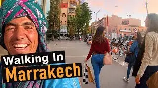 Walking Tour of Modern Marrakech — Morocco Africa Video Walk【4K】🇲🇦