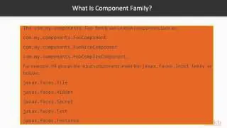 Diving into JSF API : What Are Component Type, Component Family, and Renderer Type? | packtpub.com