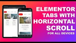 How To Make Elementor Tabs Scroll Horizontally On Mobile, Tablets, and Desktop | Step by Step