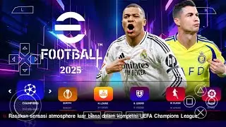 eFootball PES 2025 PPSSPP DOWNLOAD ORIGINAL ISO | PES 25 PSP Full Update New Transfers & Kits 25 HD