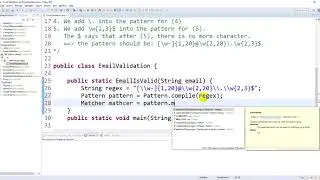 Validate the email address using Regex in Java