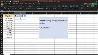 How do you round up to nearest odd number in excel?