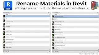 07 Rename Materials in Revit. Dynamo, Python.