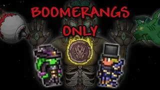 Can You Beat MASTER MODE Terraria With ONLY BOOMERANGS? | Boomerangs Only pt.2 w/LoudyPig