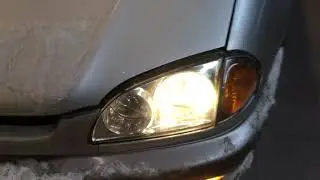 Toyota Caldina 210 установка линз bi-led тюнинг фар