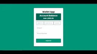 Building a Wallet App With Html, Css , jsand PHP