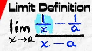 Derivative of 1/x by First Principles (limit definition) | Calculus 1 Exercises