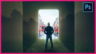 [ Photoshop Tutorial ] How to Create PORTAL Effect in Photoshop