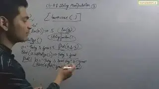 String Manipulation | Class 11 Computer Science with Python (Video 3)