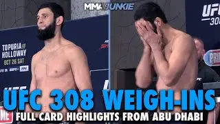 UFC 308 Official Weigh-In Highlights: All 26 Hit Marks – Including Khamzat Chimaev at Last Minute