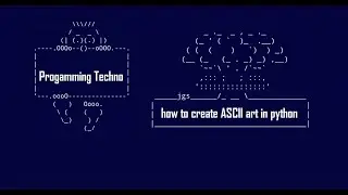 how to create ASCII art in python