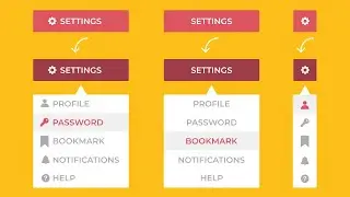 Creating the Dropdown Menu In HTML CSS and Javascript | Settings  Dropdown Menu | Dropdown Menu