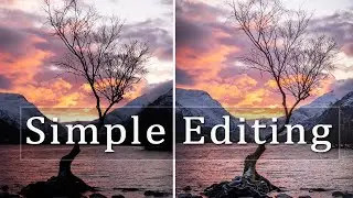 Simple Editing in Lightroom, Highlights and Shadow sliders (HDR) How i Edit Landscape Photography
